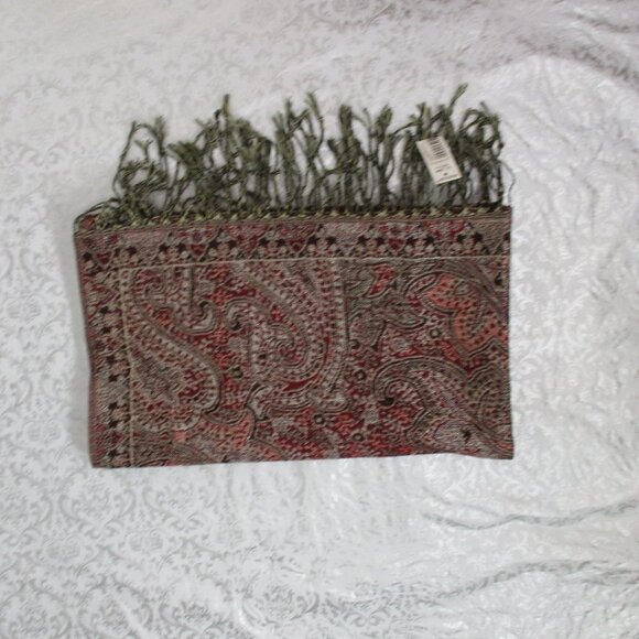 Blanket SCARF Paisley Print NWT - Picture 7 of 8